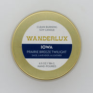 Wanderlux Iowa Prairie Breeze Twilight 6.5 Ounce Soy Candle