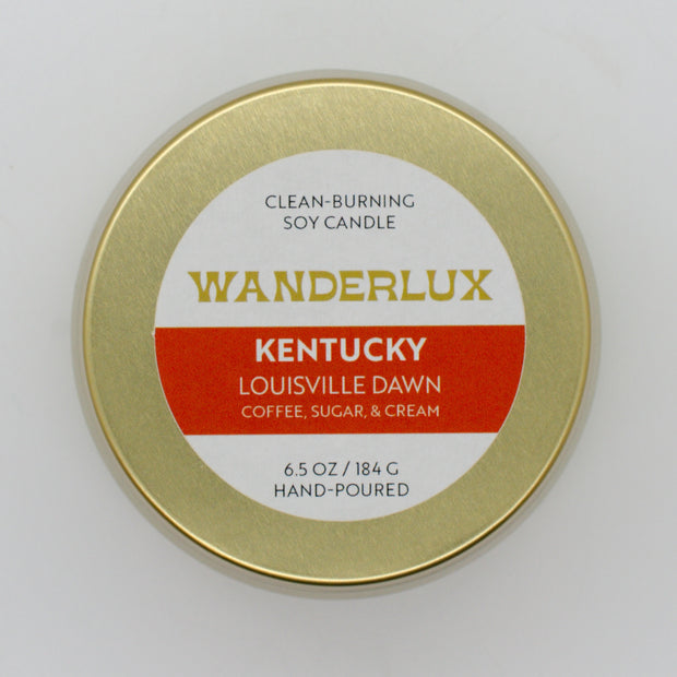 Wanderlux Kentucky Louisville Dawn 6.5 Ounce Soy Candle