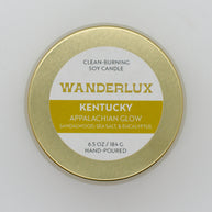Wanderlux Kentucky Appalachian Glow 6.5 Ounce Soy Candle