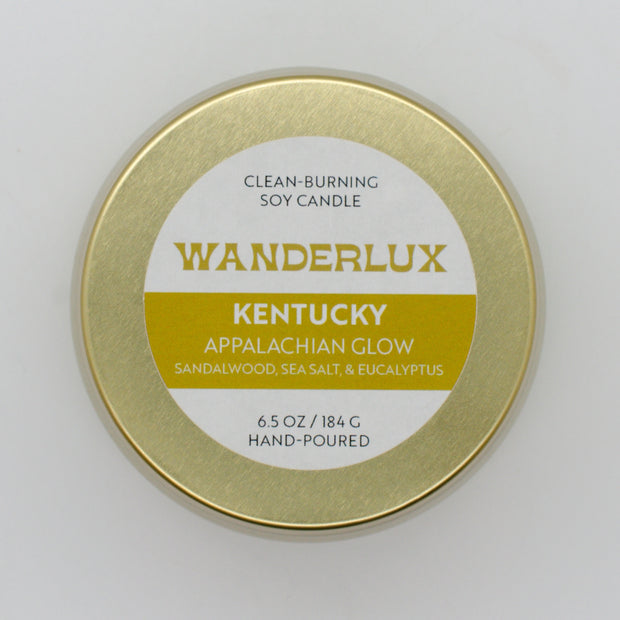 Wanderlux Kentucky Appalachian Glow 6.5 Ounce Soy Candle