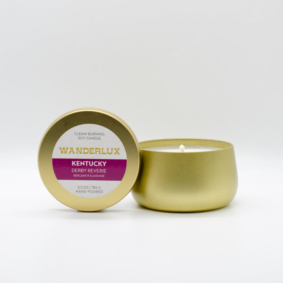 Wanderlux Kentucky Derby Reverie 6.5 Ounce Soy Candle