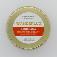 Wanderlux Louisiana Mississippi River Dawn 6.5 Ounce Soy Candle