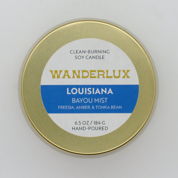 Wanderlux Louisiana Bayou Mist 6.5 Ounce Soy Candle