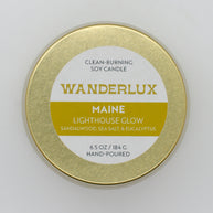 Wanderlux Maine Lighthouse Glow 6.5 Ounce Soy Candle