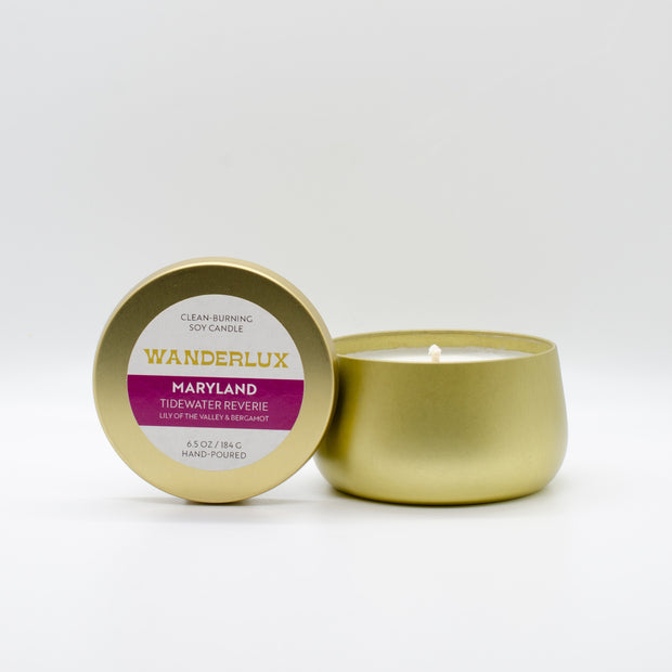 Wanderlux Maryland Tidewater Reverie 6.5 Ounce Soy Candle