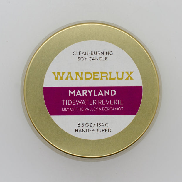 Wanderlux Maryland Tidewater Reverie 6.5 Ounce Soy Candle