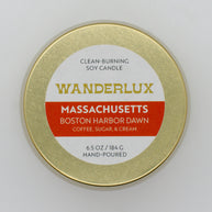 Wanderlux Massachusetts Boston Harbor Dawn 6.5 Ounce Soy Candle