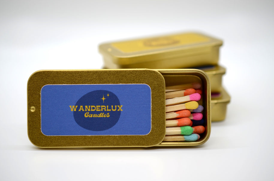 Wanderlux Match Tins - Mist Blue