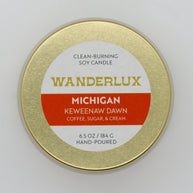Wanderlux Michigan Keweenaw Dawn 6.5 Ounce Soy Candle