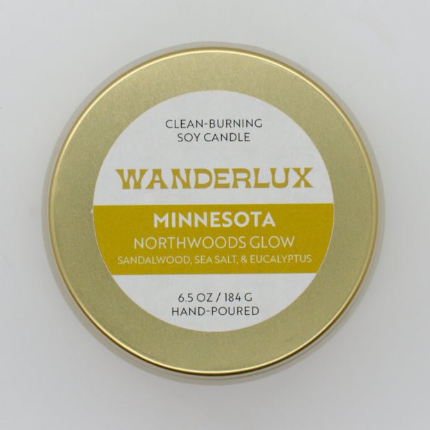 Wanderlux Minnesota Northwoods Glow 6.5 Ounce Soy Candle