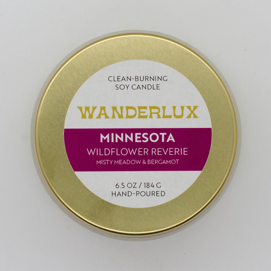 Wanderlux Minnesota Wildflower Reverie 6.5 Ounce Soy Candle