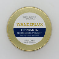 Wanderlux Minnesota North Shore Twilight 6.5 Ounce Soy Candle