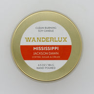 Wanderlux Mississippi Jackson Dawn 6.5 Ounce Soy Candle