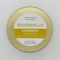 Wanderlux Mississippi Biloxi Glow 6.5 Ounce Soy Candle