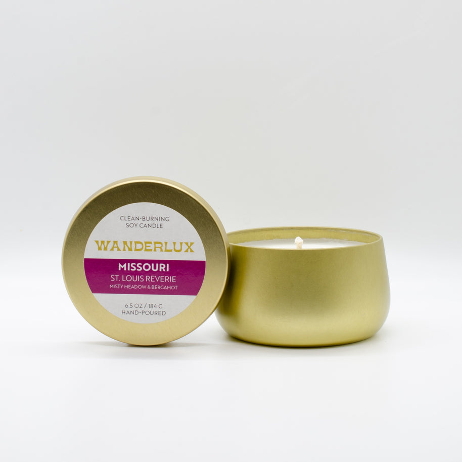 Wanderlux Missouri St. Louis Reverie 6.5 Ounce Soy Candle