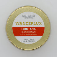 Wanderlux Montana Big Sky Dawn 6.5 Ounce Soy Candle