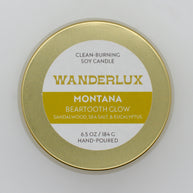 Wanderlux Montana Beartooth Glow 6.5 Ounce Soy Candle