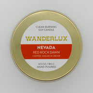 Wanderlux Nevada Red Rock Dawn 6.5 Ounce Soy Candle