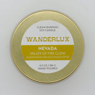 Wanderlux Nevada Valley of Fire Glow 6.5 Ounce Soy Candle