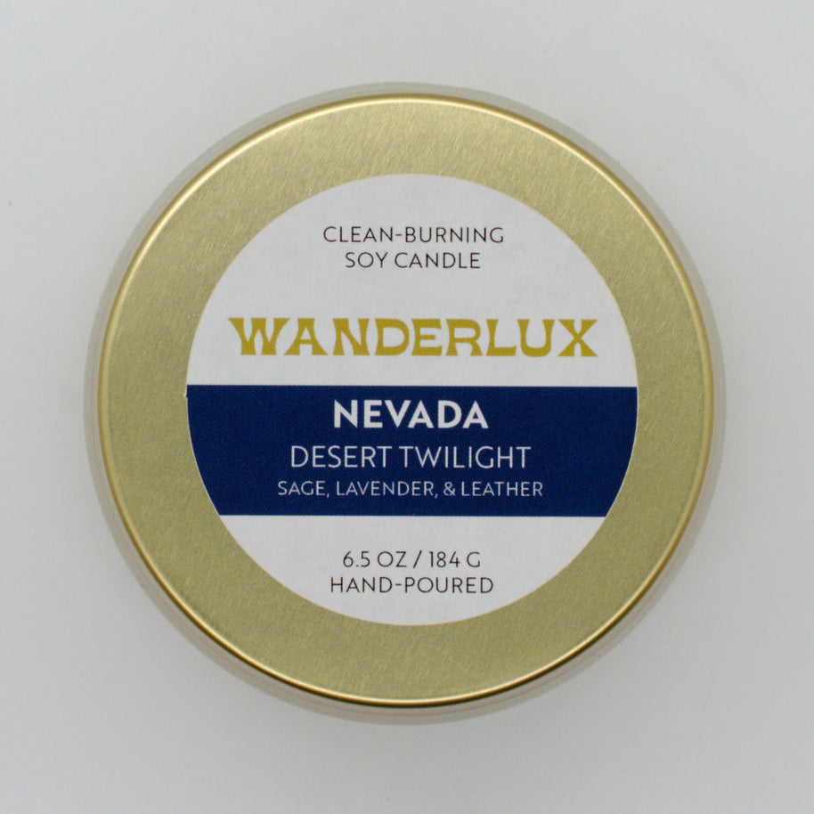 Wanderlux Nevada Desert Twilight 6.5 Ounce Soy Candle