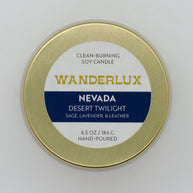 Wanderlux Nevada Desert Twilight 6.5 Ounce Soy Candle