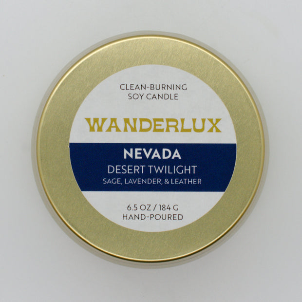 Wanderlux Nevada Desert Twilight 6.5 Ounce Soy Candle