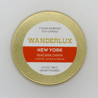 Wanderlux New York Niagara Dawn 6.5 Ounce Soy Candle
