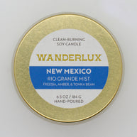 Wanderlux New Mexico Rio Grande Mist 6.5 Ounce Soy Candle