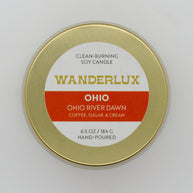 Wanderlux Ohio Ohio River Dawn 6.5 Ounce Soy Candle