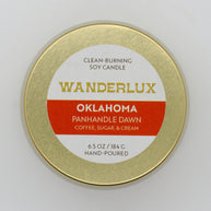 Wanderlux Oklahoma Panhandle Dawn 6.5 Ounce Soy Candle