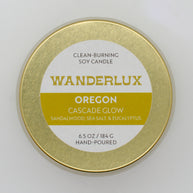 Wanderlux Oregon Cascade Glow 6.5 Ounce Soy Candle