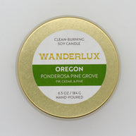 Wanderlux Oregon Ponderosa Pine Grove 6.5 Ounce Soy Candle