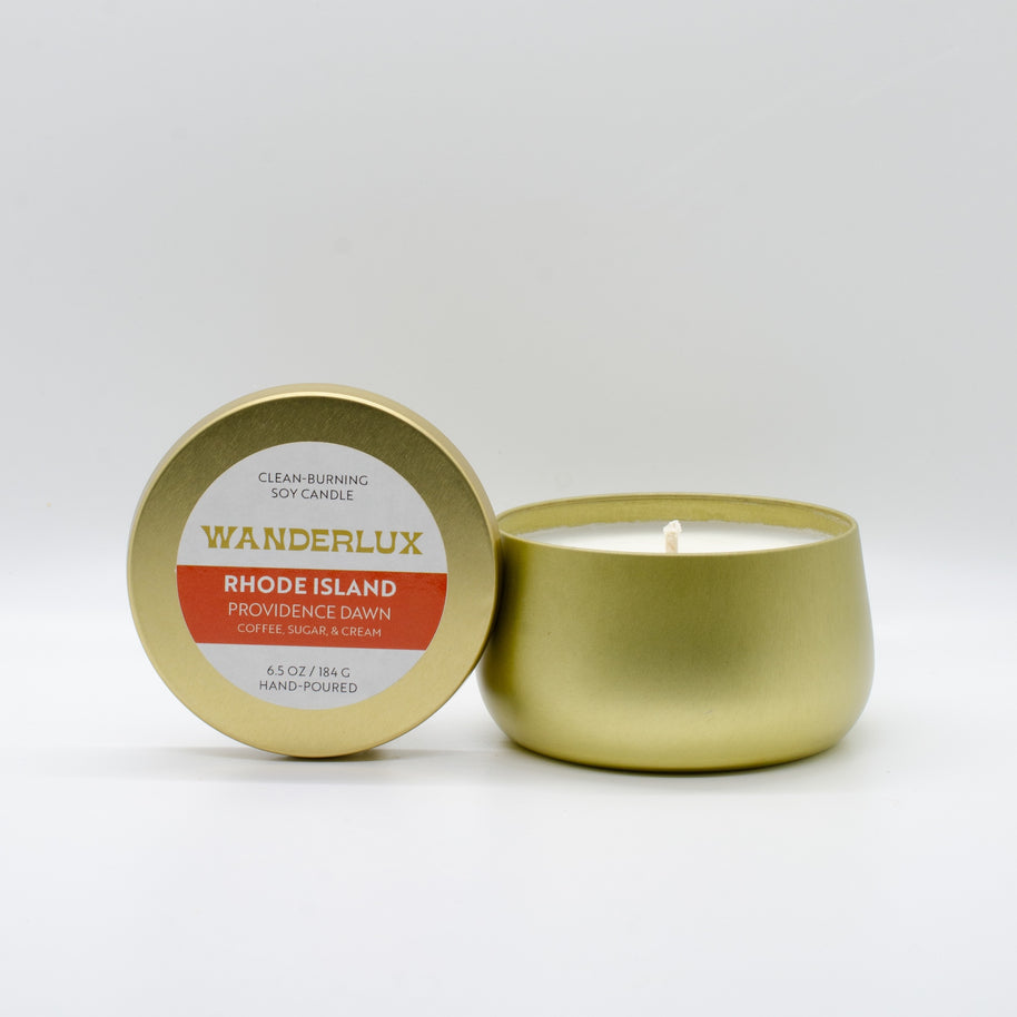 Wanderlux Rhode Island Providence Dawn 6.5 Ounce Soy Candle