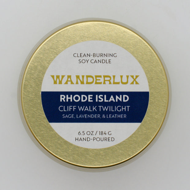 Wanderlux Rhode Island Cliff Walk Twilight 6.5 Ounce Soy Candle