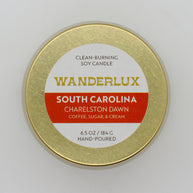 Wanderlux South Carolina Charelston Dawn 6.5 Ounce Soy Candle