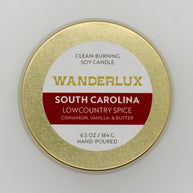 Wanderlux South Carolina Lowcountry Spice 6.5 Ounce Soy Candle