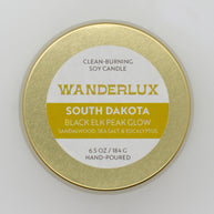 Wanderlux South Dakota Black Elk Peak Glow 6.5 Ounce Soy Candle