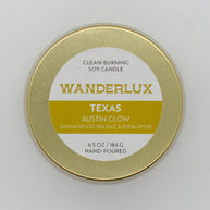 Wanderlux Texas Austin Glow 6.5 Ounce Soy Candle