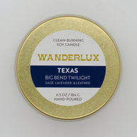 Wanderlux Texas Big Bend Twilight 6.5 Ounce Soy Candle