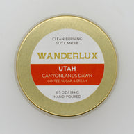 Wanderlux Utah Canyonlands Dawn 6.5 Ounce Soy Candle