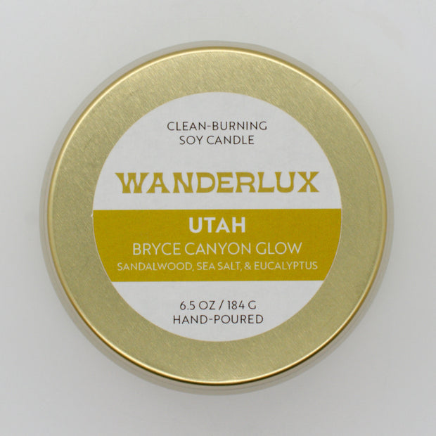 Wanderlux Utah Bryce Canyon Glow 6.5 Ounce Soy Candle
