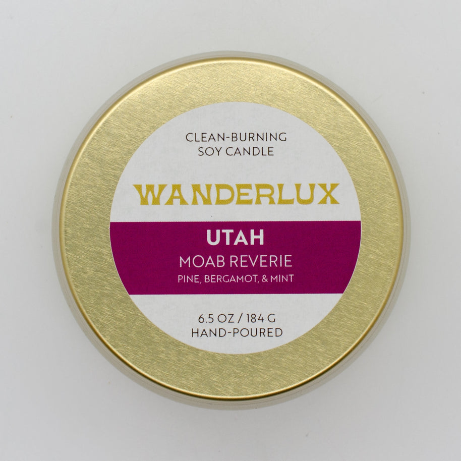Wanderlux Utah Moab Reverie 6.5 Ounce Soy Candle