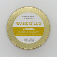 Wanderlux Virginia Old Dominion Glow 6.5 Ounce Soy Candle