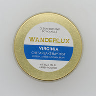 Wanderlux Virginia Chesapeake Bay Mist 6.5 Ounce Soy Candle