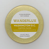 Wanderlux Washington D.C. Capitol Glow 6.5 Ounce Soy Candle