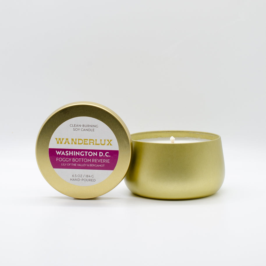 Wanderlux Washington D.C. Foggy Bottom Reverie 6.5 Ounce Soy Candle