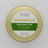 Wanderlux Washington Olympic Grove 6.5 Ounce Soy Candle