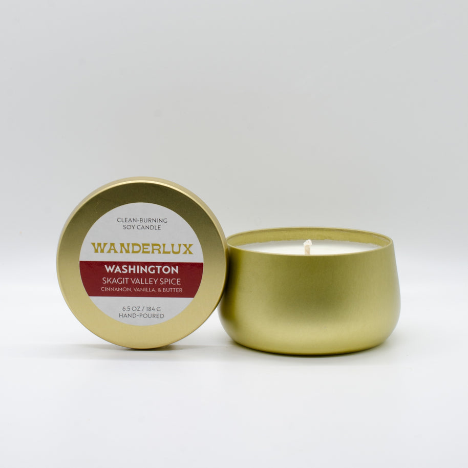 Wanderlux Washington Skagit Valley Spice 6.5 Ounce Soy Candle