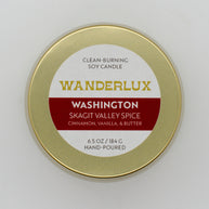Wanderlux Washington Skagit Valley Spice 6.5 Ounce Soy Candle
