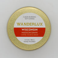 Wanderlux Wisconsin Madison Dawn 6.5 Ounce Soy Candle